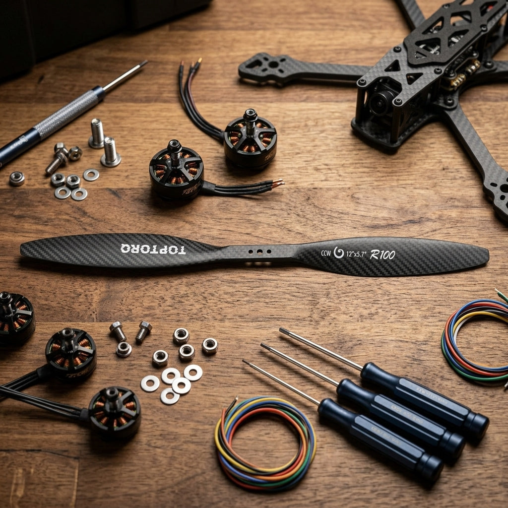 TOPTORQ R100 12-inch fixed carbon fiber propeller for industrial multirotor UAVs