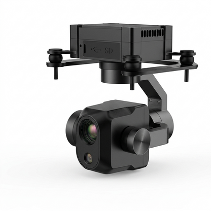 WAVA D64TR Drone Gimbal, AI RGB + Thermal Gimbal Camera 