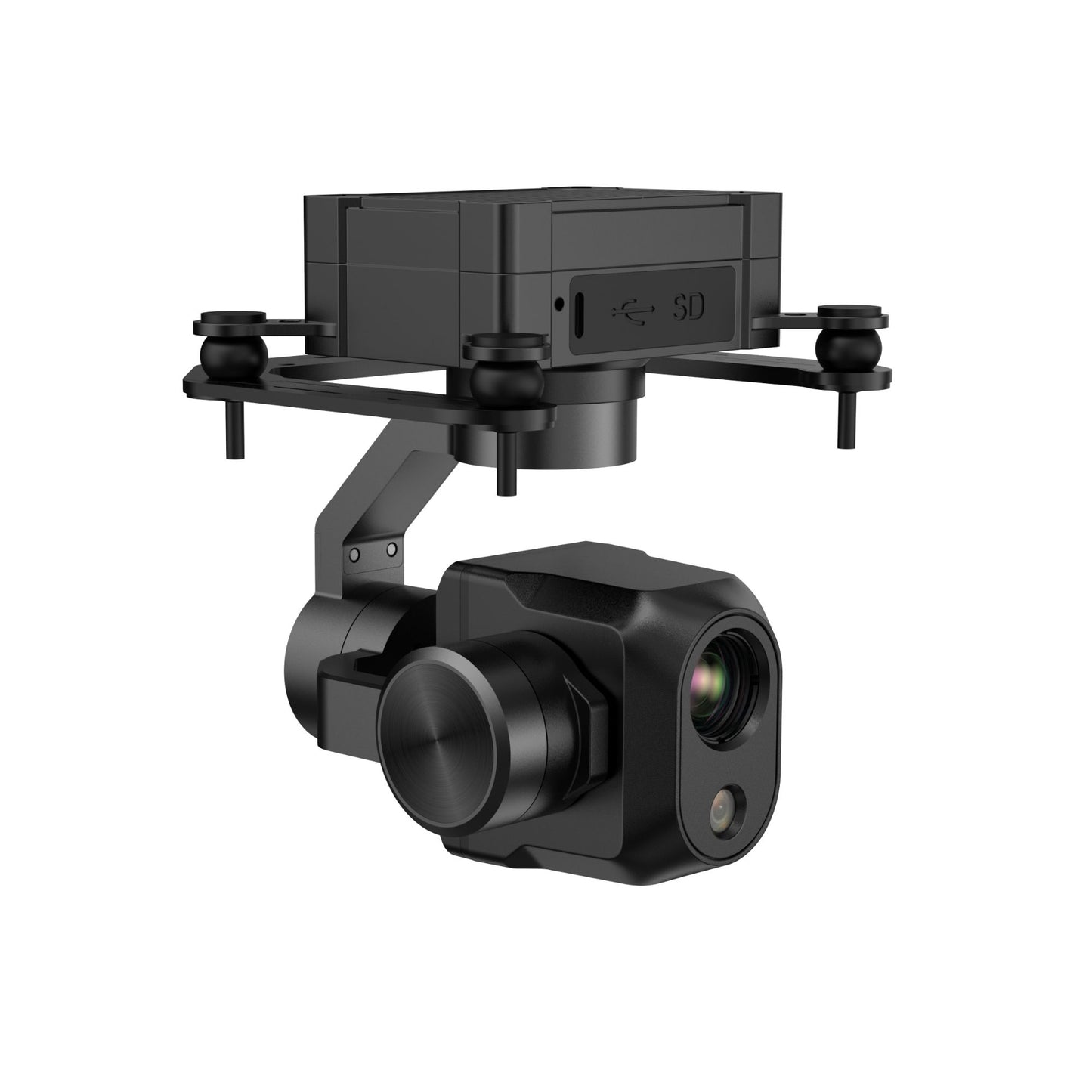 WAVA D64TR Drone Gimbal, AI RGB + Thermal Gimbal Camera 